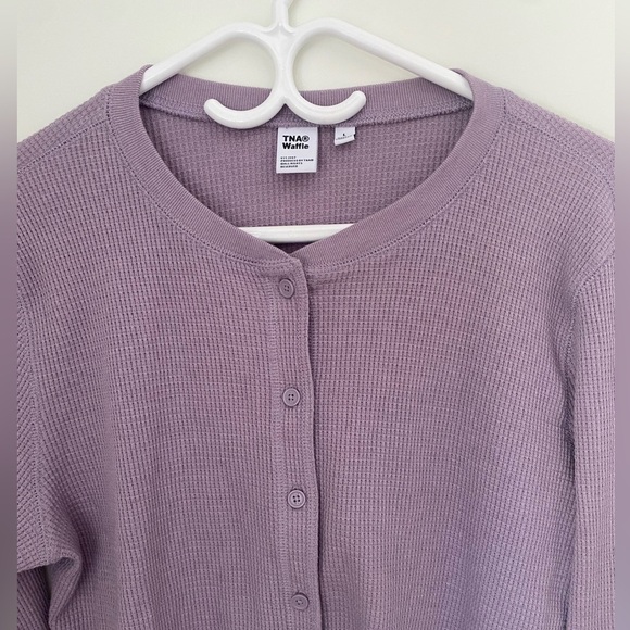 TNA Waffle Crop Cardigan - Picture 2 of 4